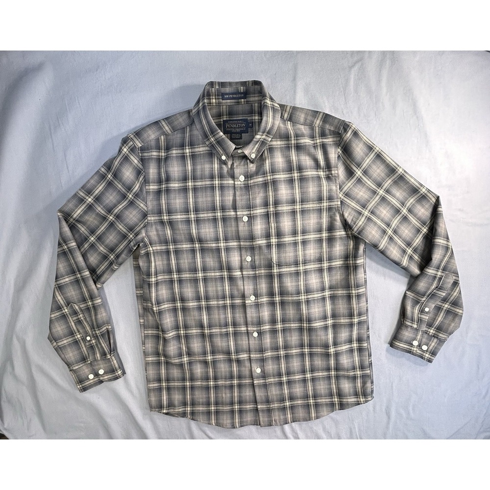 Pendleton Brown Button Down Long Sleeve Shirt Men's Medium Outdoor‎ Shirt